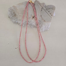 Load image into Gallery viewer, Rhodochrosite Faceted Necklace