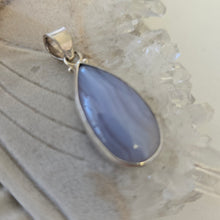 Load image into Gallery viewer, Blue Lace Agate Sterling Silver Pendant