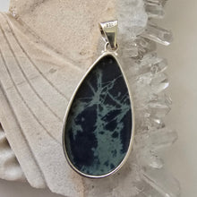 Load image into Gallery viewer, Spiderweb Obsidian Sterling Silver Pendant