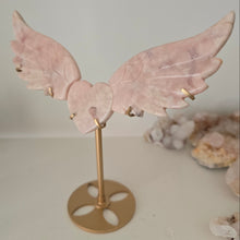 Load image into Gallery viewer, Pink Amethyst Heart Wings