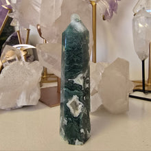Load image into Gallery viewer, Moss Agate Tower