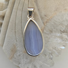 Load image into Gallery viewer, Blue Lace Agate Sterling Silver Pendant