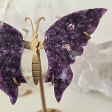 Load image into Gallery viewer, Lepidolite with Mica Butterfly Wings