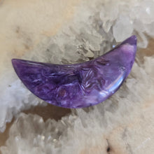 Load image into Gallery viewer, Charoite Crescent Moon A Grade