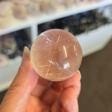 Load image into Gallery viewer, Rutile Quartz Sphere - Copper