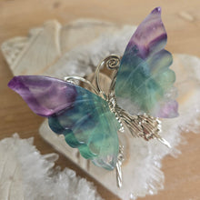 Load image into Gallery viewer, Rainbow Fluorite Butterfly