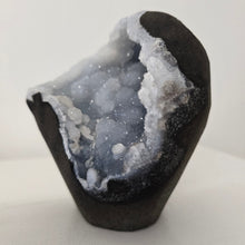 Load image into Gallery viewer, Blue Chalcedony with Calcite -Sugar Druze