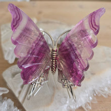 Load image into Gallery viewer, Magenta Fluorite Butterfly