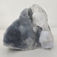 Load image into Gallery viewer, Blue Chalcedony with Calcite -Sugar Druze