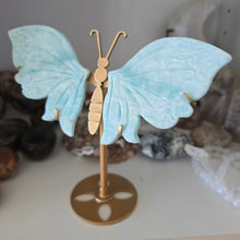 Load image into Gallery viewer, Blue Aragonite Butterfly Wings