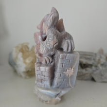Load image into Gallery viewer, Flower Agate and Amethyst Dragon