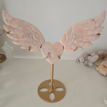 Load image into Gallery viewer, Pink Amethyst Heart Wings