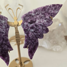 Load image into Gallery viewer, Lepidolite with Mica Butterfly Wings