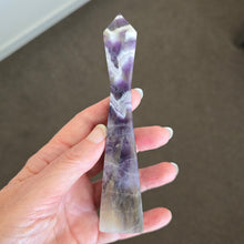 Load image into Gallery viewer, Chevron Amethyst Skinny Tower