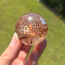 Load image into Gallery viewer, Rutile Quartz Sphere - Copper