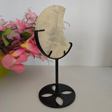 Load image into Gallery viewer, Moonstone Crescent Moon with Stand