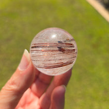 Load image into Gallery viewer, Rutile Quartz Sphere - Copper