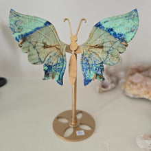Load image into Gallery viewer, Azurite Malachite Butterfly Wings