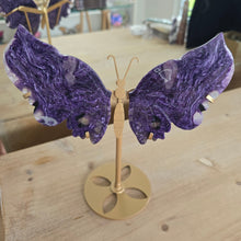 Load image into Gallery viewer, Charoite Wings - Rare