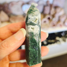 Load image into Gallery viewer, Moss Agate Tower