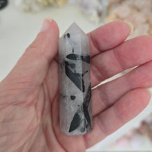 Load image into Gallery viewer, Black Tourmaline in Quartz Tower