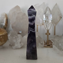 Load image into Gallery viewer, Chevron Amethyst Skinny Tower