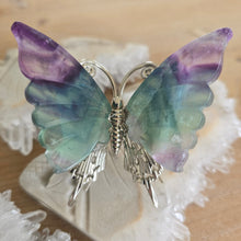 Load image into Gallery viewer, Rainbow Fluorite Butterfly