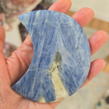 Load image into Gallery viewer, Blue Kyanite Moon on Stand
