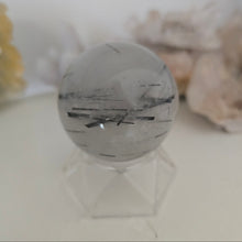 Load image into Gallery viewer, Black Tourmaline in Quartz Sphere