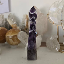 Load image into Gallery viewer, Chevron Amethyst Skinny Tower