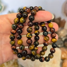 Load image into Gallery viewer, Rainbow Tiger's Eye Bracelet