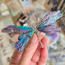 Load image into Gallery viewer, Aura Kyanite Dragonfly - Rainbow