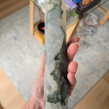 Load image into Gallery viewer, Moss Agate Tower