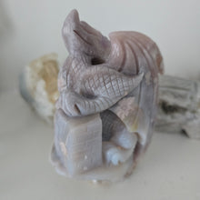Load image into Gallery viewer, Flower Agate and Amethyst Dragon