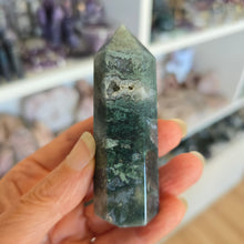 Load image into Gallery viewer, Moss Agate Tower