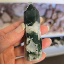 Load image into Gallery viewer, Moss Agate Tower