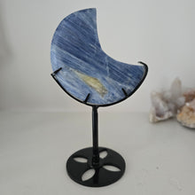 Load image into Gallery viewer, Blue Kyanite Moon on Stand