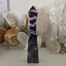 Load image into Gallery viewer, Chevron Amethyst Skinny Tower