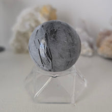 Load image into Gallery viewer, Black Tourmaline in Quartz Sphere