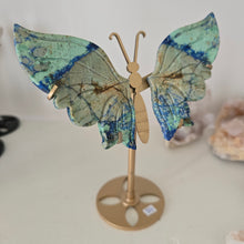 Load image into Gallery viewer, Azurite Malachite Butterfly Wings