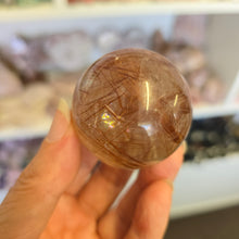 Load image into Gallery viewer, Rutile Quartz Sphere - Copper