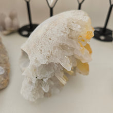 Load image into Gallery viewer, Quartz Cluster Stone Skull