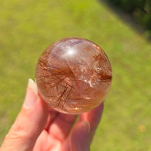 Load image into Gallery viewer, Rutile Quartz Sphere - Copper