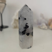 Load image into Gallery viewer, Black Tourmaline in Quartz Tower