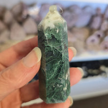 Load image into Gallery viewer, Moss Agate Tower