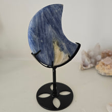 Load image into Gallery viewer, Blue Kyanite Moon on Stand