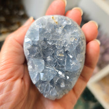 Load image into Gallery viewer, Celestite Cluster Egg