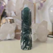 Load image into Gallery viewer, Moss Agate Tower