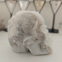 Load image into Gallery viewer, Quartz Cluster Stone Skull