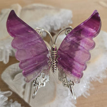 Load image into Gallery viewer, Magenta Fluorite Butterfly